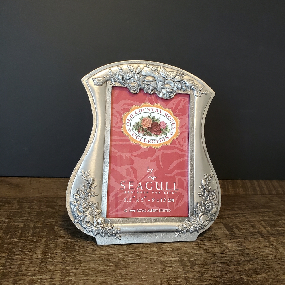 Old Country Roses 1998 Silver Decorative Picture Frame - Pewter